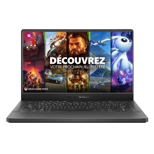 Asus PC Ultra-Portable Gaming Rog Zephyrus G14 Zephyrus-G14-Ga401Iv-335T 14" Amd Ryzen 7 16 Go Ram 512 Go SSD Gris