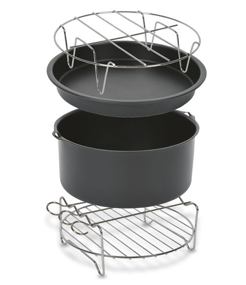 Kit d’accessoires friteuse Tefal Easy Fry XL Noir et Métal