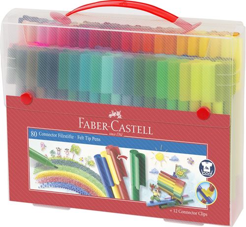 Mallette 80 Feutres Faber-Castell Connector