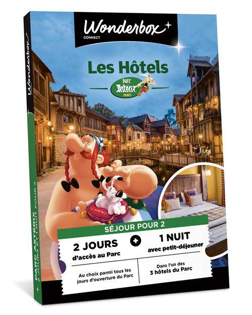 Coffret cadeau Tick nBox Parc Astérix Séjour 2 jours 1 nuit
