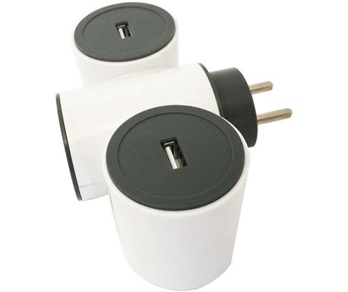 Chargeur USB Watt&Co MODULOWATT Blanc