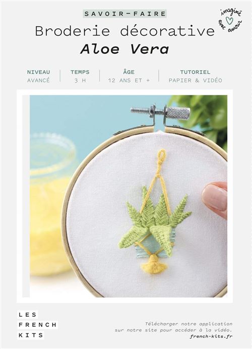 Kit créatif French kits Broderie Savoir-faire Aloe Vera