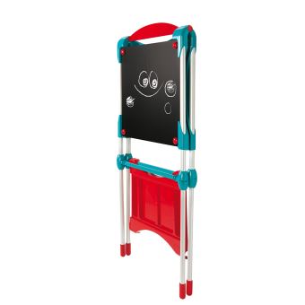 Tableau Double Face Smoby – Ardoise Magnétique Blanche + Tableau Noir Craie, 60 Accessoires, Chevalet, Fabriqué En France, Dès 3 Ans