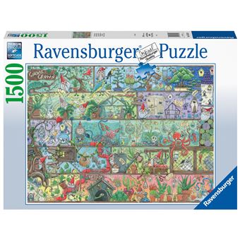 Puzzle 1500 pièces Ravensburger Nains sur l'étagère - 1