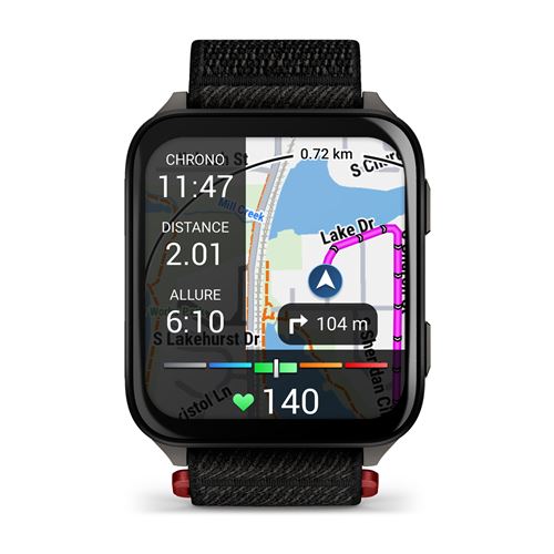 Montre connectée Garmin Venu® X1 Noir avec bracelet nylon ComfortFit Noir