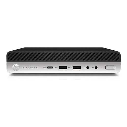 Mini PC HP EliteDesk 800 G4 Intel® Core™ i5 8 Go RAM 256 Go SSD Noir et Gris Reconditionné