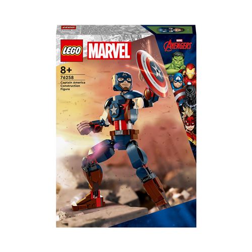 76258 Lego Marvel La figurine de Captain America - vue 2
