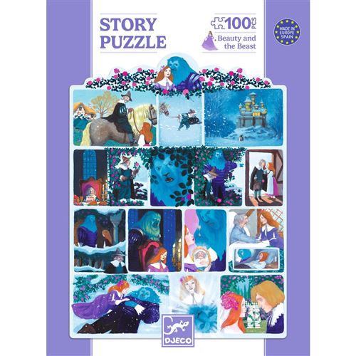 Puzzle 100 pièces Djeco La Belle et la Bête