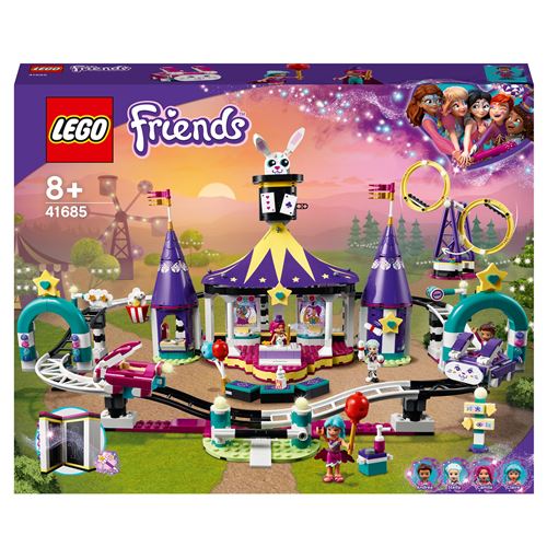 Acheter LEGO® Friends 41685 Les montagnes russes de la fête foraine magique État correct - 98,65 € LEGO® Friends 41685 Les montagnes russes de la fête foraine magique État correct - LEGO Friends reconditionné disponible sur Fnac