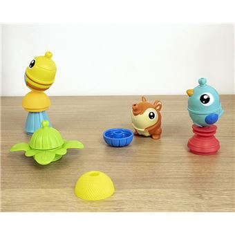 Jeu d'éveil Lalaboom Baril 3 animaux 6 perles et accessoires 21 pièces