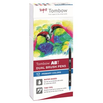 Set de 12 feutres Tombow France & Benelux Abt Dual Primaires