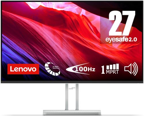 Ecran PC Lenovo L27I-4A 27 Full HD Blanc