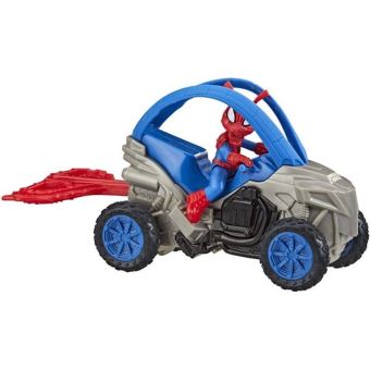 Figurine Marvel Spider-Man Spider-Ham 15 cm et véhicule