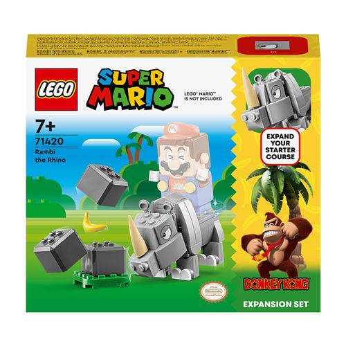 LEGO® Super Mario™ 71420 Ensemble d'extension Rambi le rhinocéros État correct - LEGO Super Mario reconditionné disponible sur Fnac