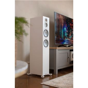 Enceinte colonne Monitor Audio Silver 300 7G Blanc satiné Vendue à l'unité