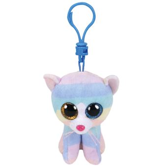 Porte-clés en peluche Ty Beanie Boo's Clip Heather Le chat Licorne - 1