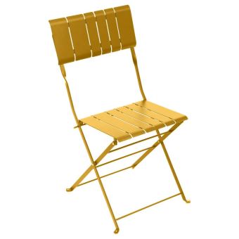 Chaise de jardin Hespéride Pliable Nasca Jaune Moutarde