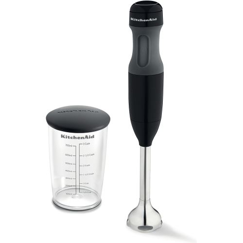 Mixeur plongeant KitchenAid Classic 180 W Noir et Argent
