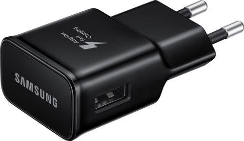Chargeur USB Type A 15 Watts Charge rapide Samsung Noir