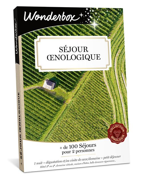 Coffret cadeau Wonderbox Séjour œnologique