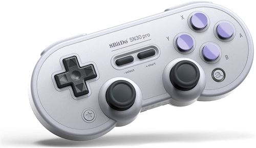 Manette Gamepad Bluetooth 8Bitdo SN30 Pro SN Gris