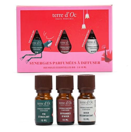 Coffret 3 synergies Terre d Oc 30 ml