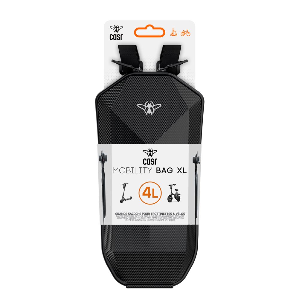 Sacoche 4L Étanche Pour Trottinette Électrique – Fixation Universelle, Coque Rigide – Range Téléphone, Clés, Chargeur – Idéal Vélo Et Scooter