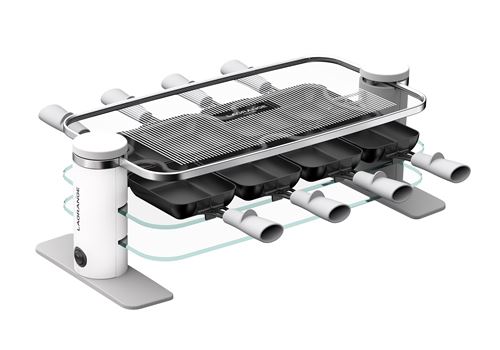 Raclette Lagrange 8 Transparence® 079801 1000 W Blanc Et Gris