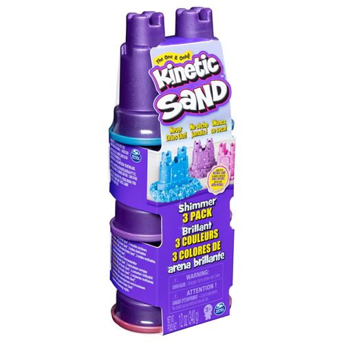Pâte à modeler pour enfant Kinetic Sand Multipack sable pailleté 340 g