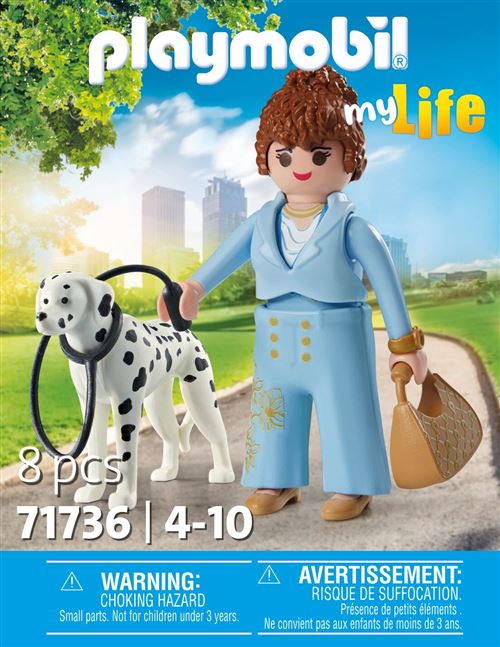 Femme D'affaire Avec Son Dalmatien Playmobil La Boite - vue 5