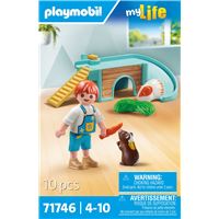 Playmobil My Life 71746 Enfant 2 cochons d'Inde et accessoires