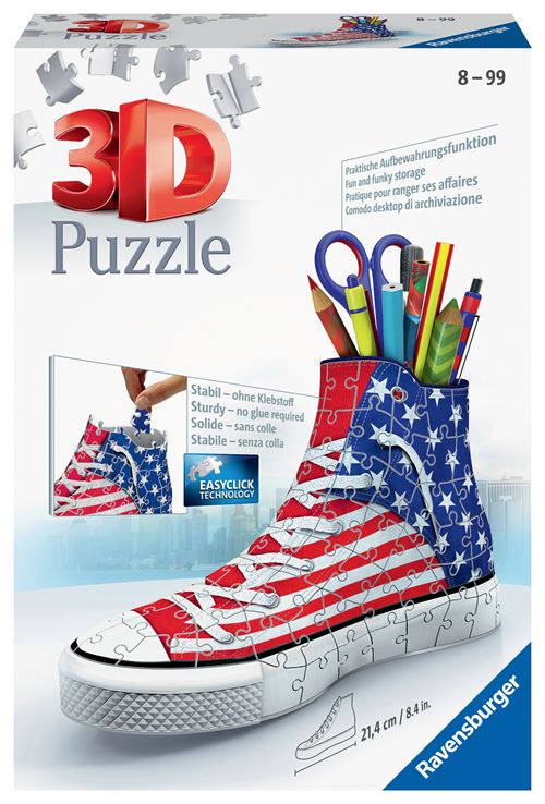 Puzzle 3D Ravensburger Sneaker American Style 108 pièces