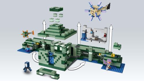 Lego Minecraft Le Monument Sous Marin Lego Achat Prix Fnac