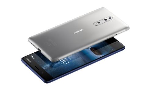 Nokia 8 - 4G smartphone - double SIM - RAM 4 Go / Mémoire interne 64 Go - microSD slot - Écran LCD - 5.3\