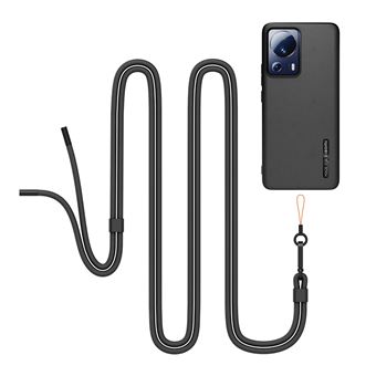 Coque arrière semi-rigide pour Xiaomi 13 Lite Made For Xiaomi + Tour de cou amovible Noir