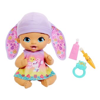 Poupon My Garden Baby Bébé lapin se brosse les dents