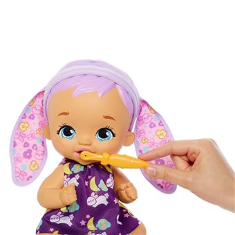 Poupon My Garden Baby Bébé lapin se brosse les dents