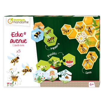 Jeu découverte Avenue Mandarine EducAvenue L'Abeille boîte