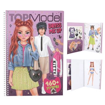 Dessin et coloriage enfant Top Model Dress Me Up Rebel Kitty - 1