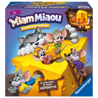 Jeu de société Ravensburger Miam Miaou La course aux fromages