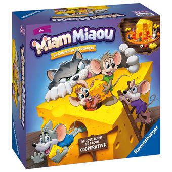 Jeu de société Ravensburger Miam Miaou La course aux fromages
