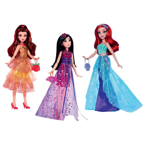 Poupée Disney Princesses Style de Luxe Ariel, Belle ou Mulan Modèle aléatoire