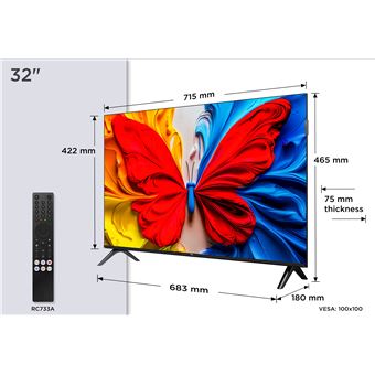32S59K Qled Cadre sans bord 50Hz Full HD 81cm