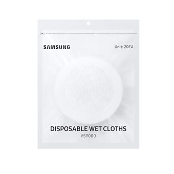 Lot de 20 Lingettes nettoyantes Samsung VCA-SPA90 pour Double serpillière motorisée Blanc