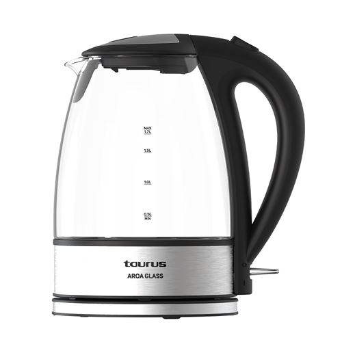 Bouilloire Taurus Aroa Glass Noir-Transparent