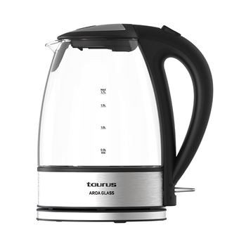 Bouilloire Taurus Aroa Glass Noir-Transparent - 1