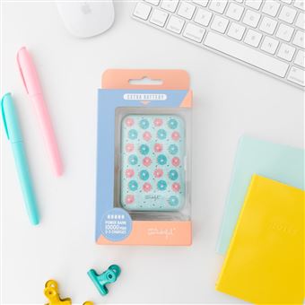 Batterie externe Mr. Wonderful Donuts WMRPWB009 10000 mAh Bleu