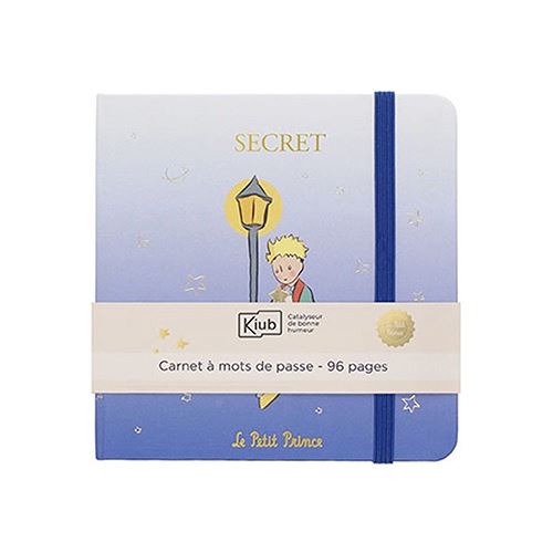 CARNET MOT DE PASSE CARRE LE PETIT PRINCE LAMPADAIRE