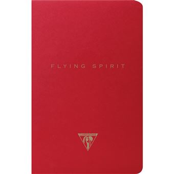 Flying Spirit Red carnet piq 11x17cm 96p ligne