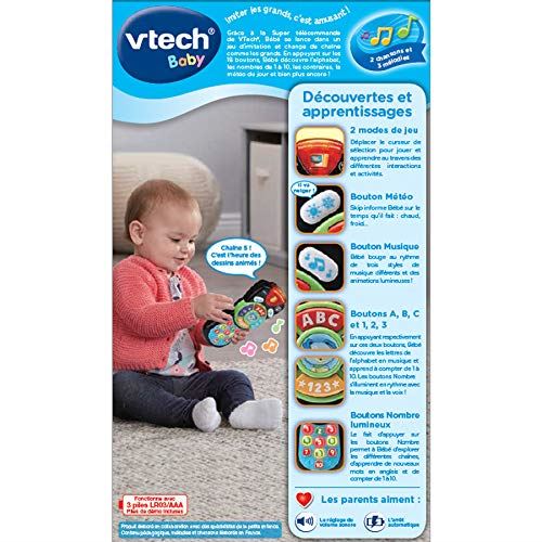 Jeu D Eveil Interactif Vtech Baby Super Telecommande Parlante Jouet A Manipuler Achat Prix Fnac